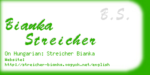 bianka streicher business card